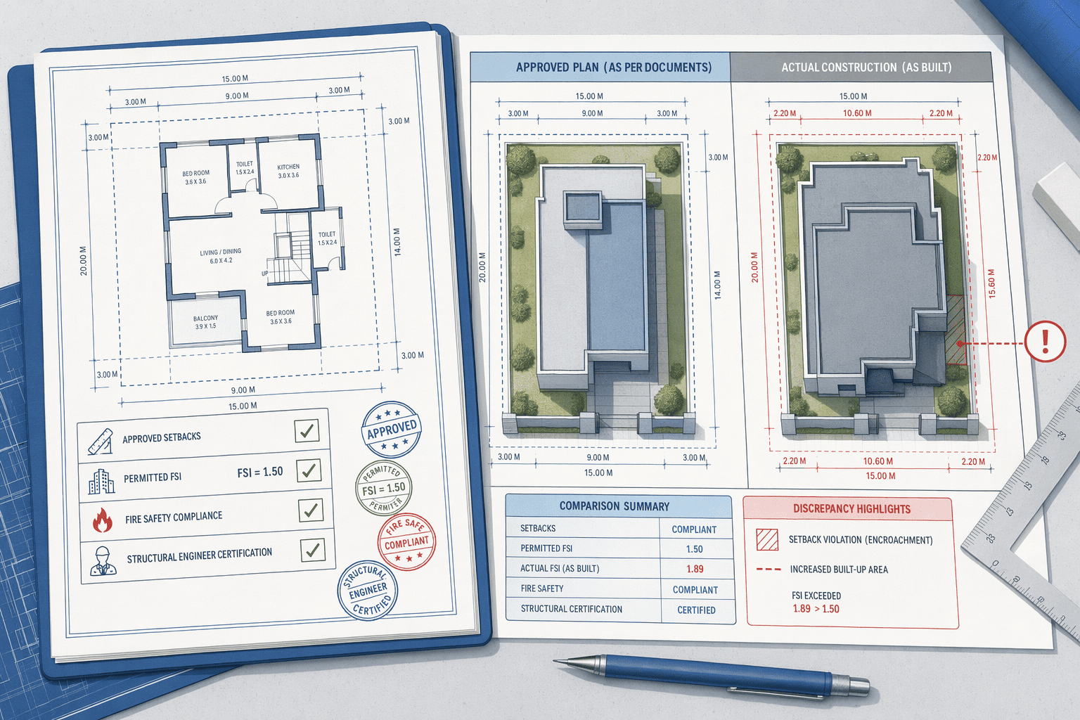 Illustration for: Step 3: Review Approved Building Plans and Structural Certifications