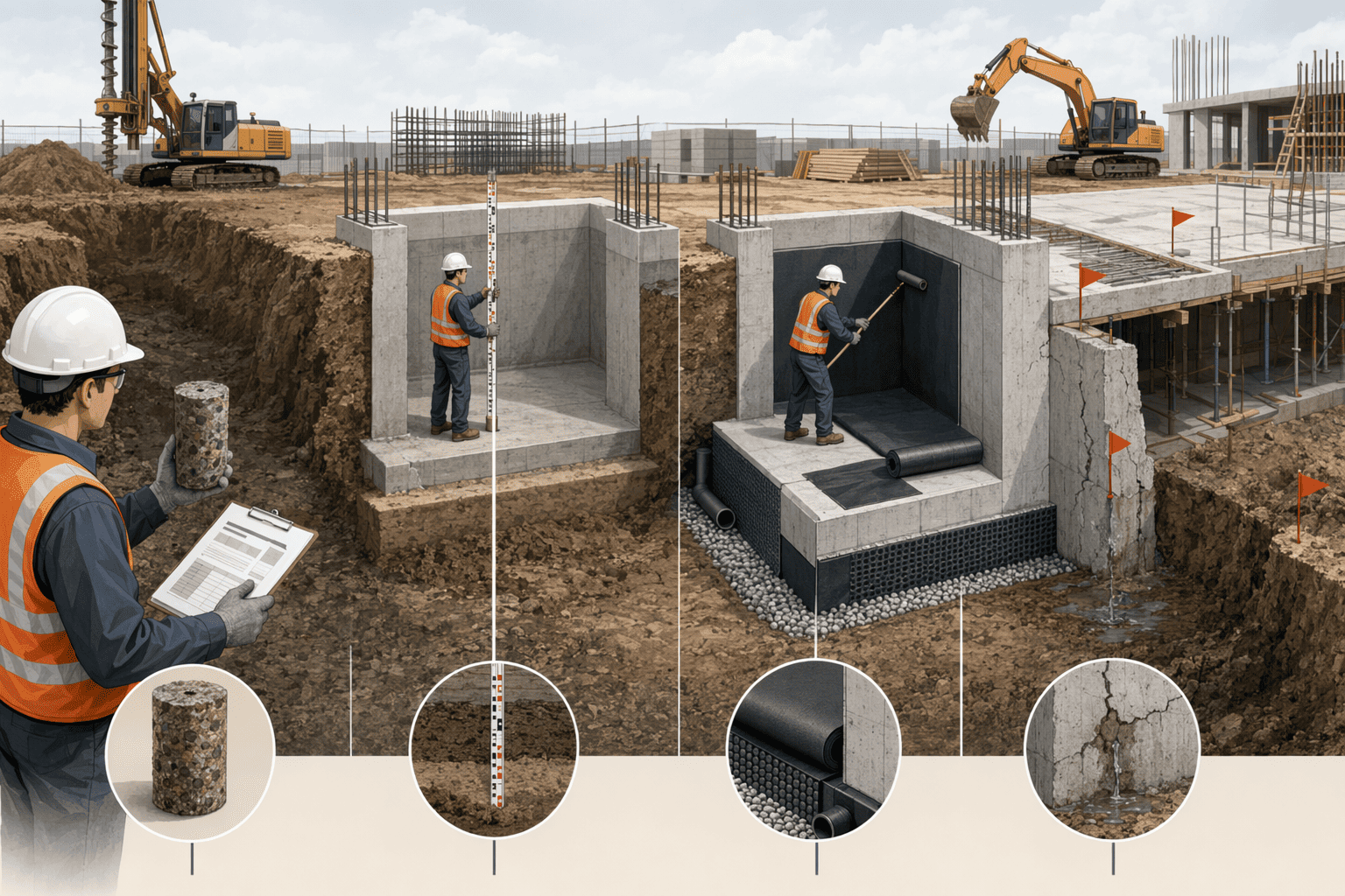 Illustration for: Step 4: Conduct On-Site Inspection During Construction Phase