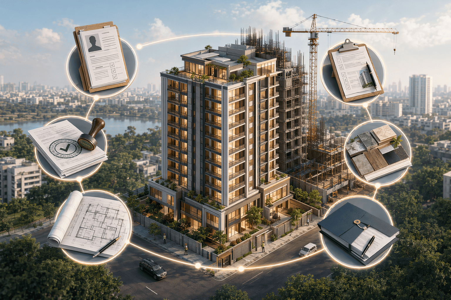 Illustration for: Why Construction Quality Issues Are Common in Hyderabad's Luxury Segment
