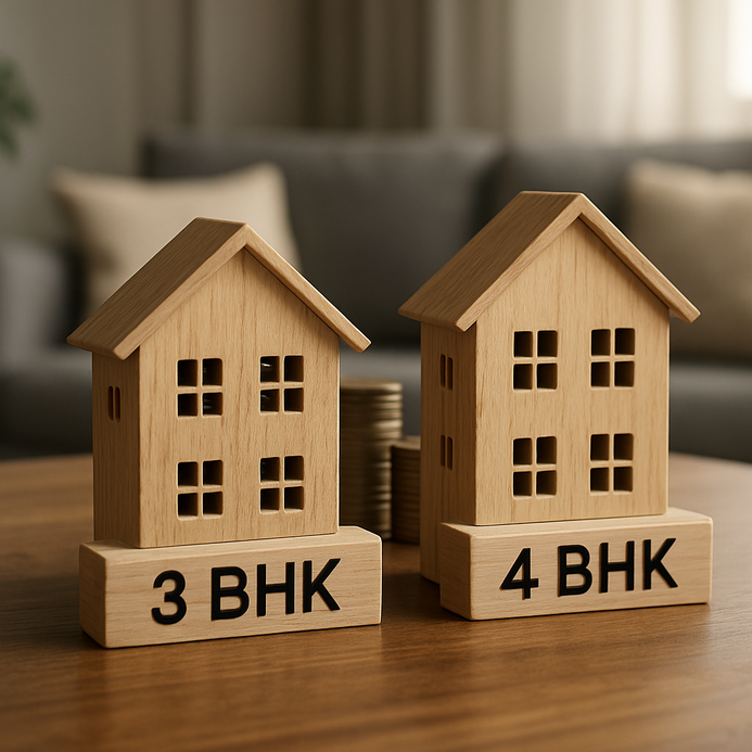 3 BHK vs 4BHK: Which is The Smart Choice For You?